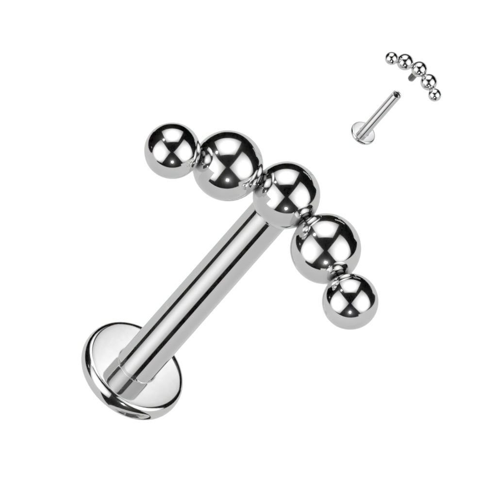 Curved 5 Beaded Ball