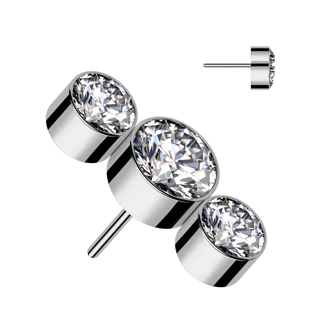 3 Round Bezel Set