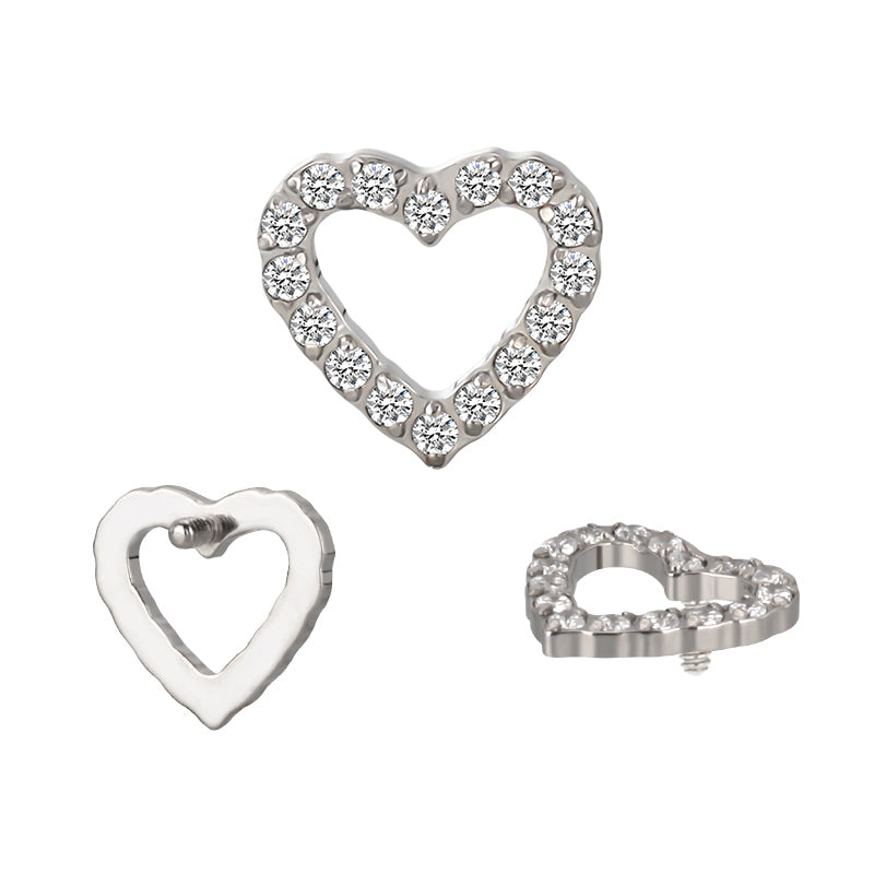 Heart shape zircon