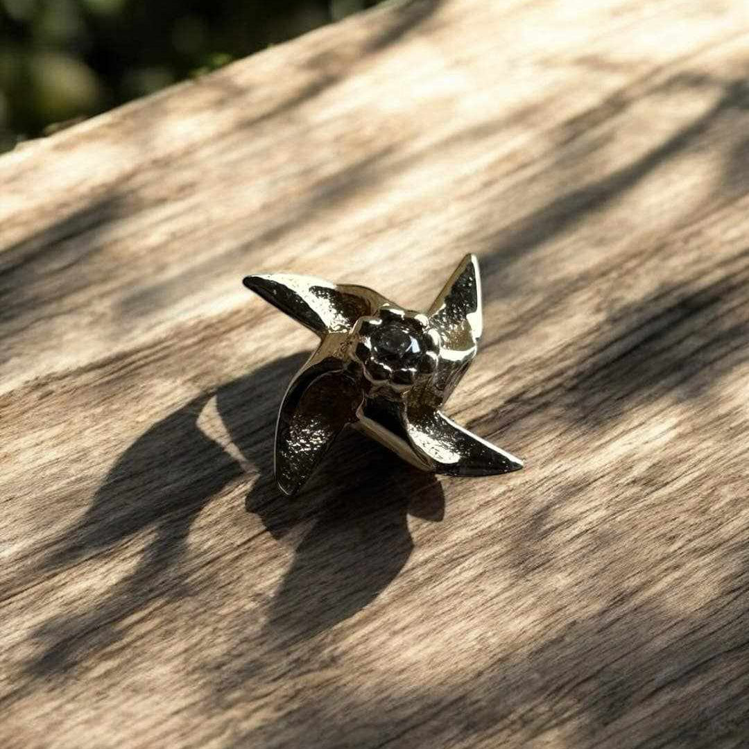 Pinwheel With CZ Center
