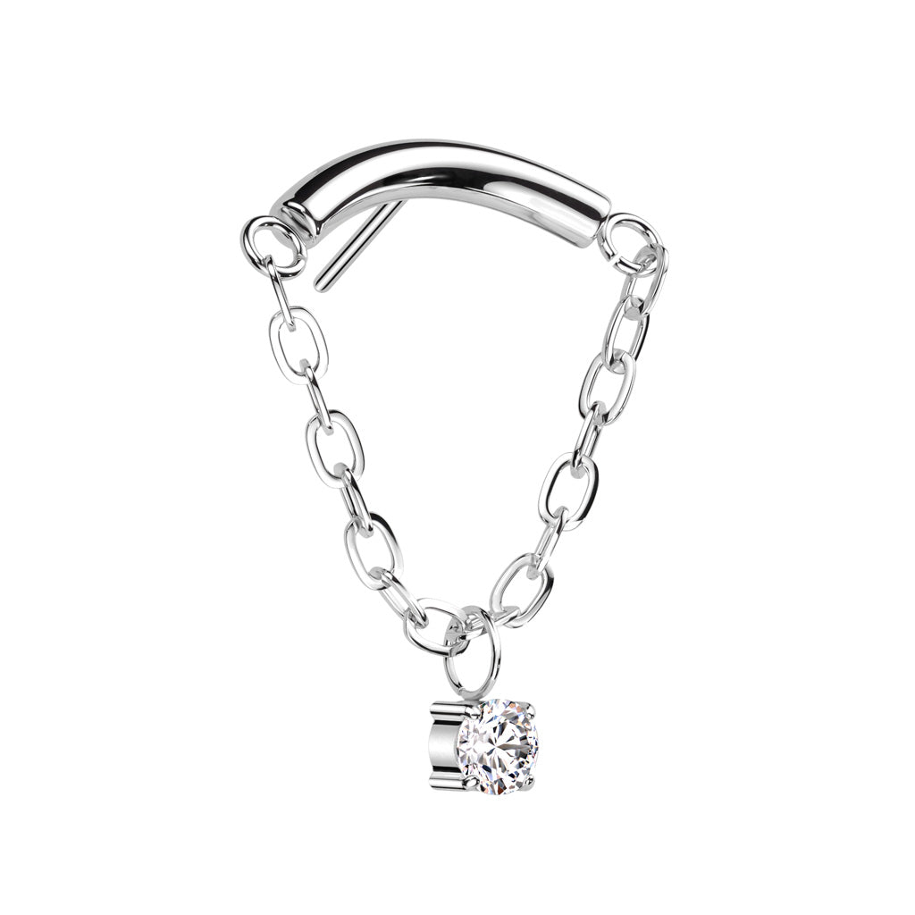 Chain Linked Curved Bar with prong