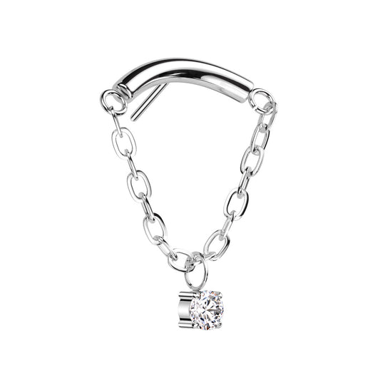 Chain Linked Curved Bar with prong