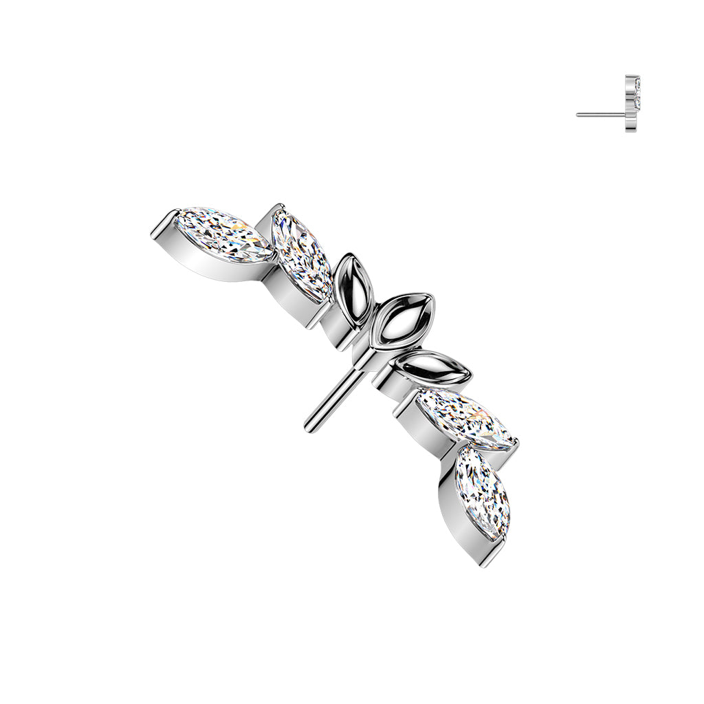 Marquise CZ Wings