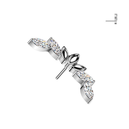 Marquise CZ Wings