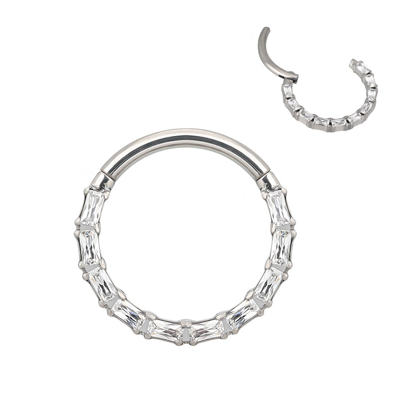 Pave baguette zircon