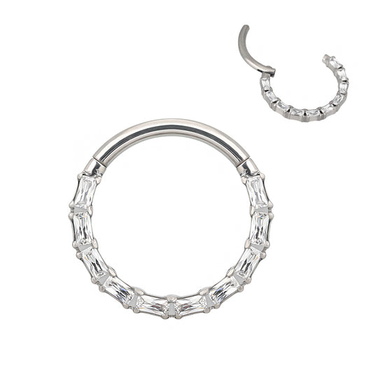 Pave baguette zircon