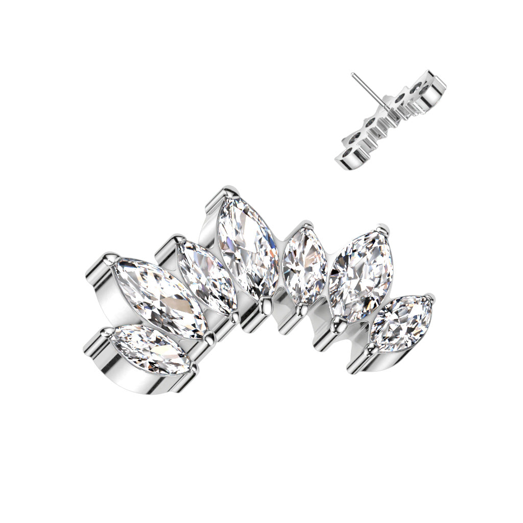 7 Marquise CZ Set Curve