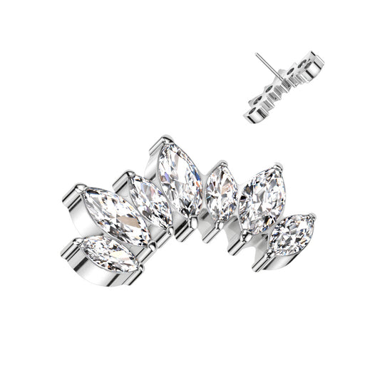 7 Marquise CZ Set Curve