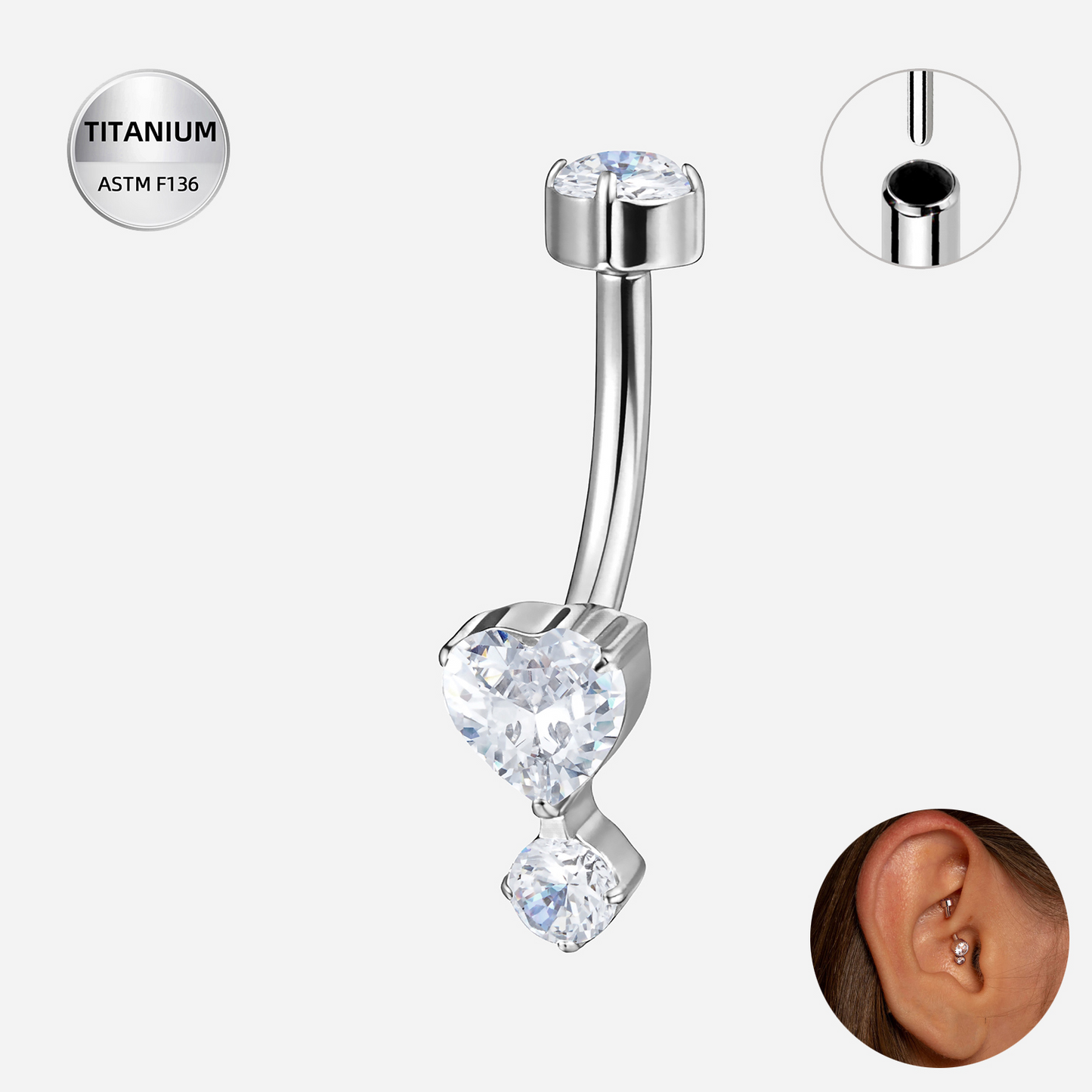 2 heart prong  curve