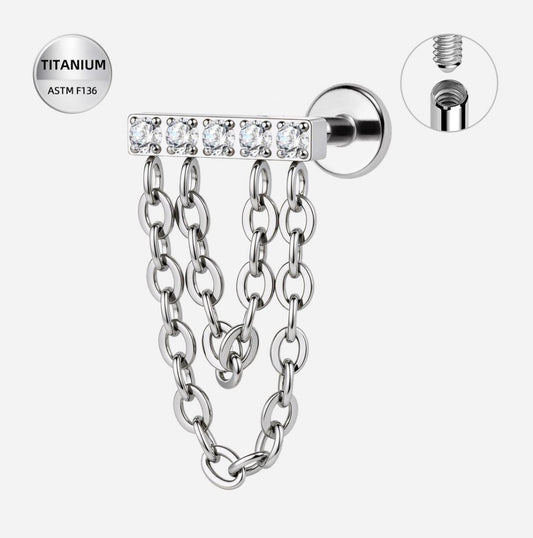 Line Prong Double Chain