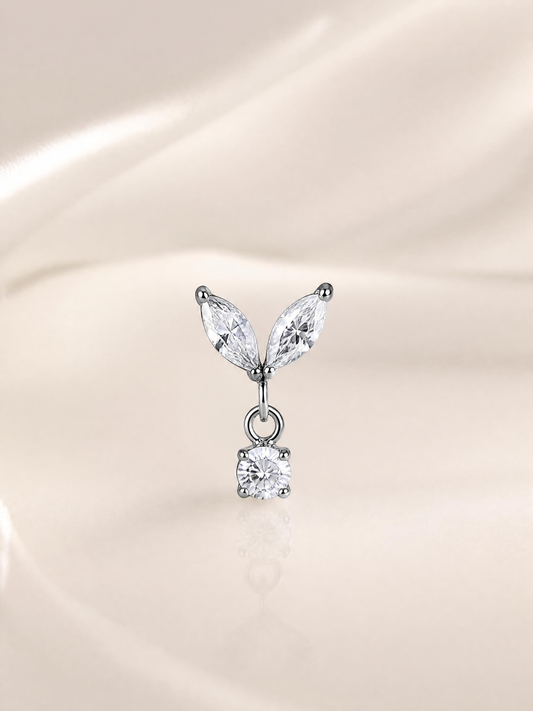 2 marquise with prong dangle