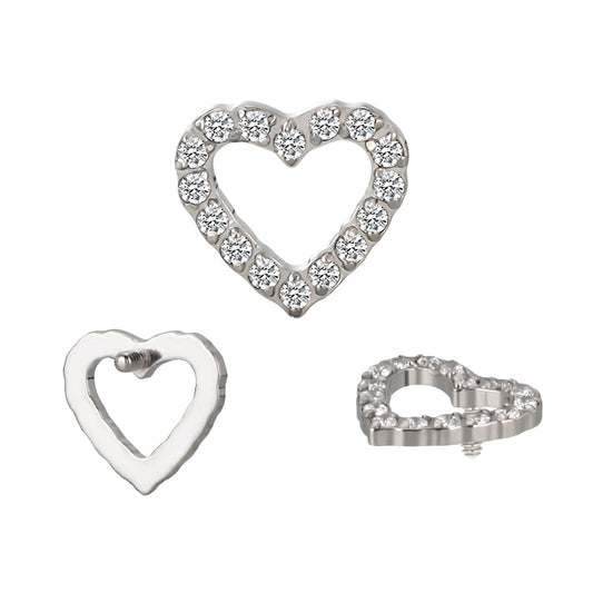 Heart shape zircon