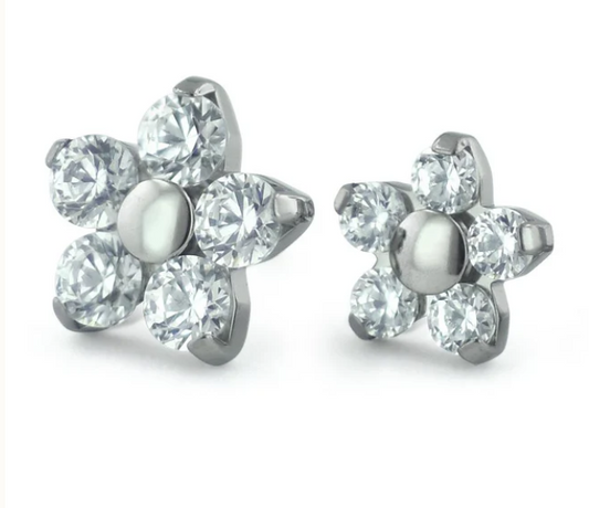 Titanium Flower Gem