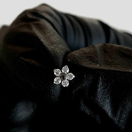 Titanium Flower Gem