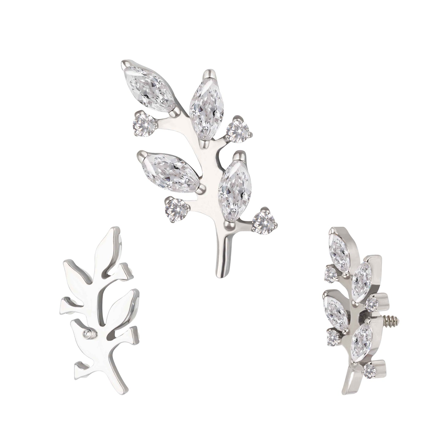 Leaf with 4 marquise