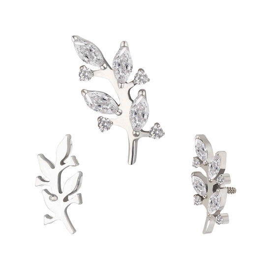 Leaf with 4 marquise