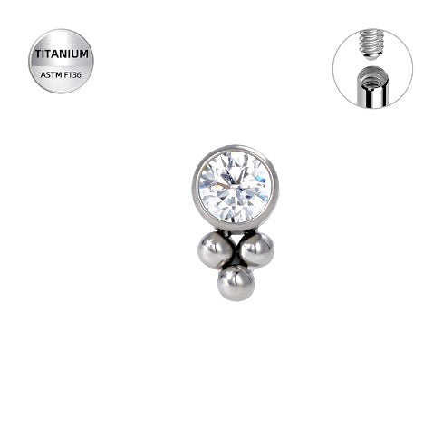 Bezel with 3 Bead