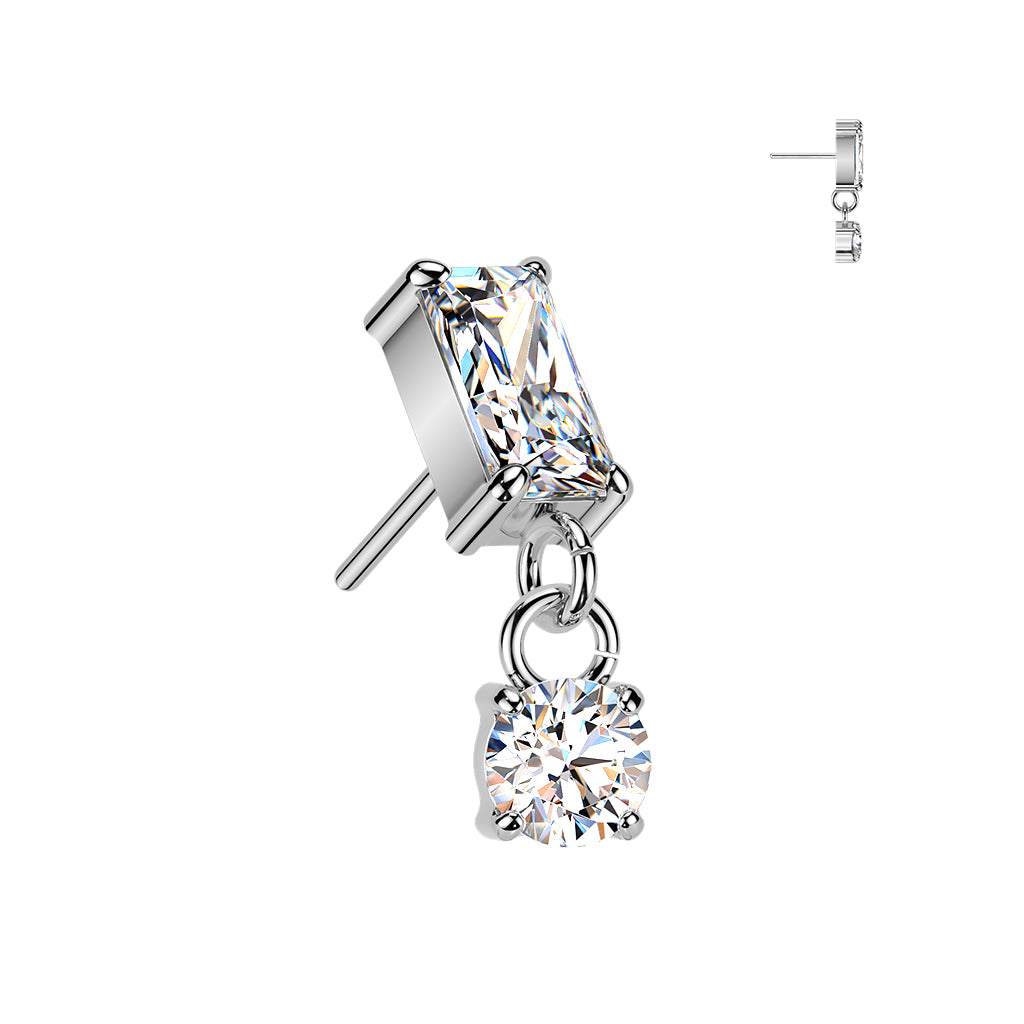 Rectangle With Round Dangle