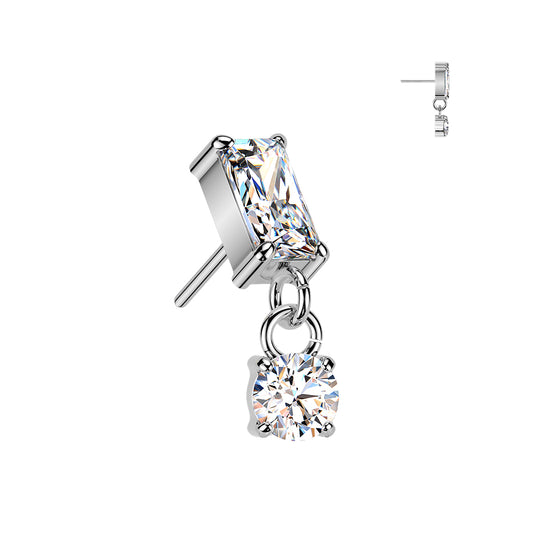 Rectangle With Round Dangle