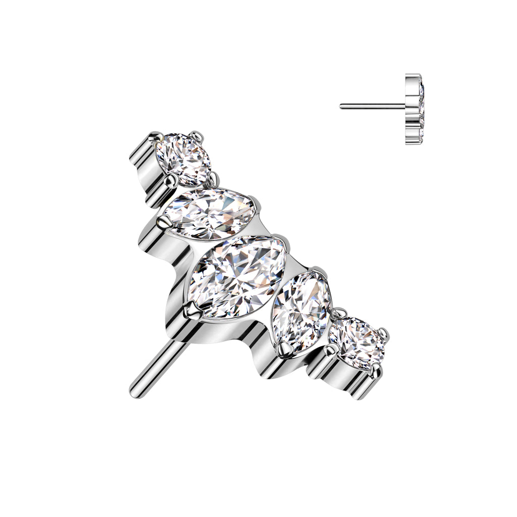 Marquise and Round CZ
